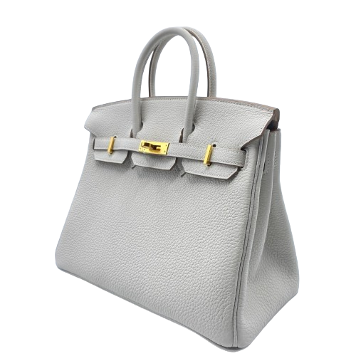 Hermes Birkin 25 그립 토고 골드 하드웨어 W는 새겨 져 있습니다