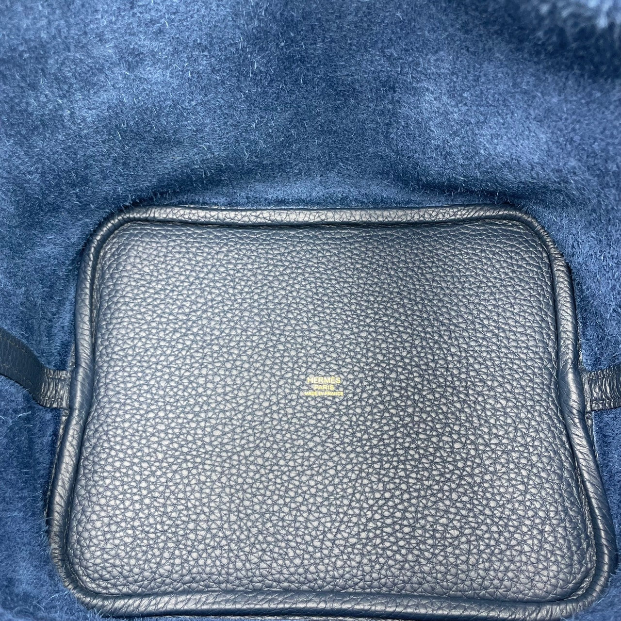 プレオウンド エルメス ピコタンロック MM ブルードプリュス トリヨンクレマンス ゴールド金具 B刻印