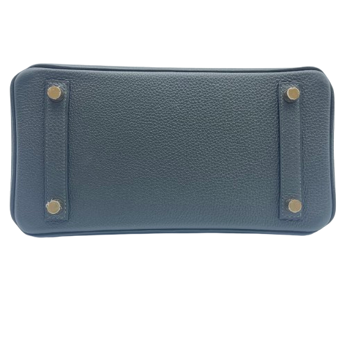 プレオウンド エルメス バーキン 25 ヴェールフォンセ トゴ ゴールド金具 U刻印