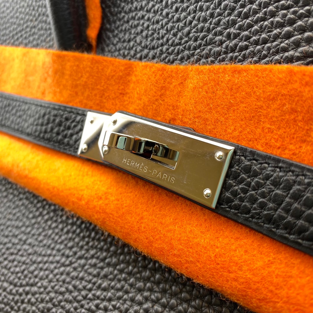 プレオウンド エルメス バーキン35 ノワール トゴ シルバー金具 □I刻印