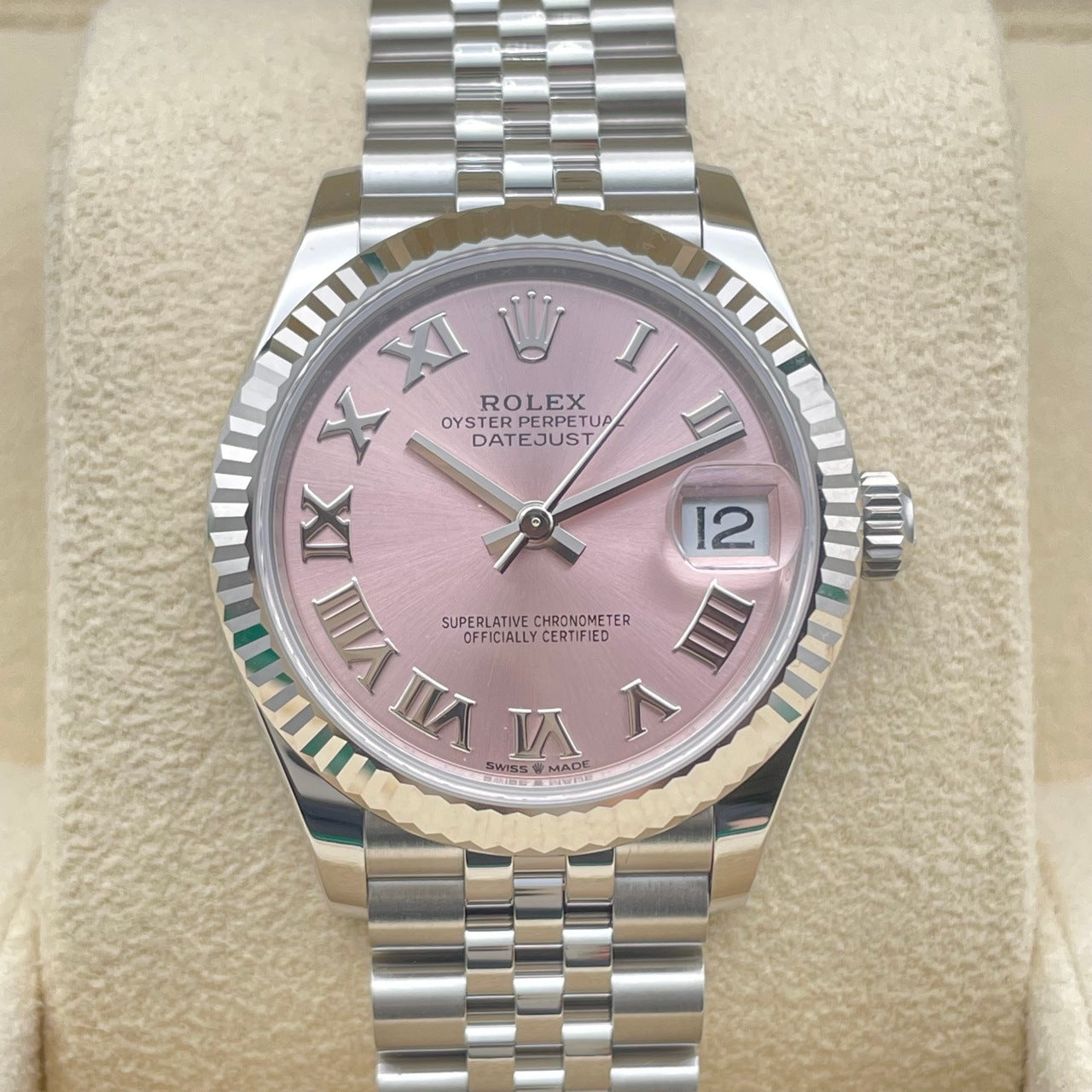 プレオウンド ロレックス デイトジャスト 278274 ピンク ホワイトゴールド ジュビリーブレス 31mm