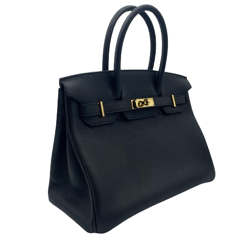 プレオウンド エルメス バーキン 30 ノワール トゴ ゴールド金具 X刻印