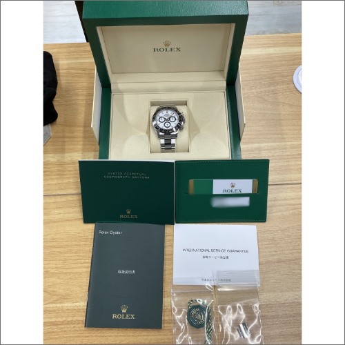 사전 소유 롤렉스 데이토나 116500LN 굴 팔찌 흰색