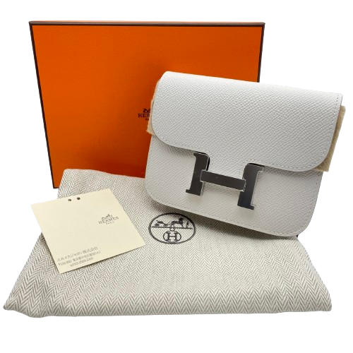 Pre-Owned Hermes Constance Slim Nata Epson Silver Fittings B Engraved