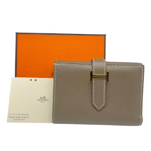 プレオウンド エルメス ベアンコンビネ W11 エトゥープ エプソン ゴールド金具 Z刻印