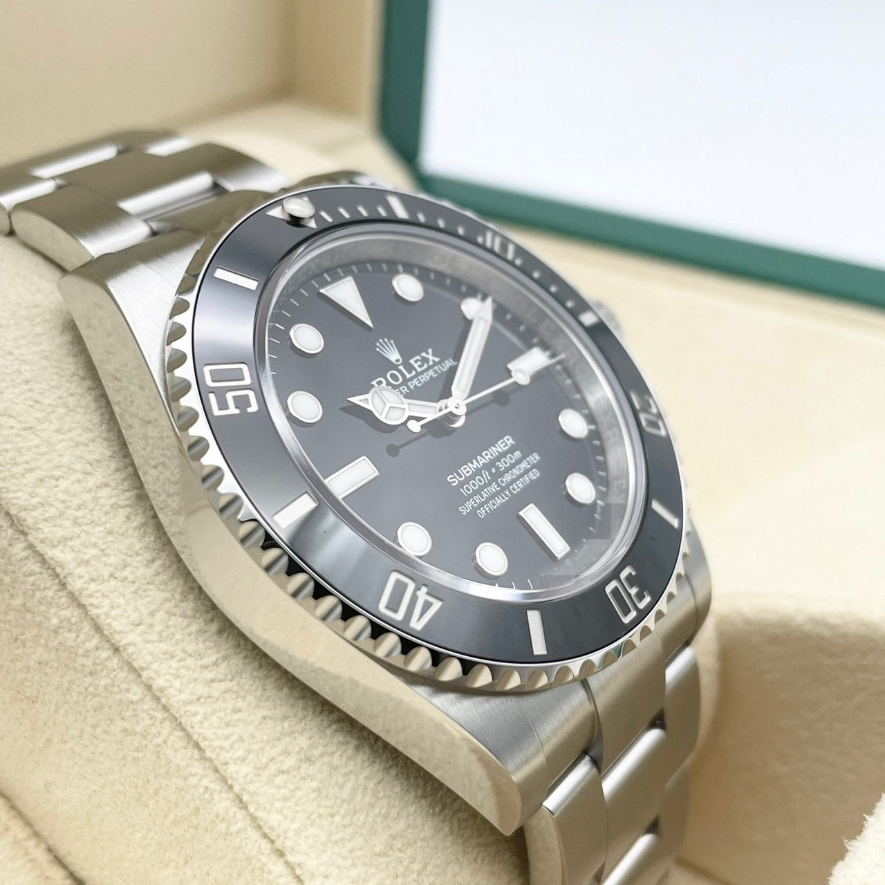 プレオウンド ロレックス サブマリーナ ノンデイト 124060 ブラック 41mm ステンレス オイスターブレス