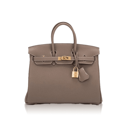 Pre-Owned Hermes Birkin 30 Etoupe Torillon Clemence Gold Fitting