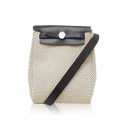Pre-Owned Hermes Ale Bag TPM Natural Canvas x Leather