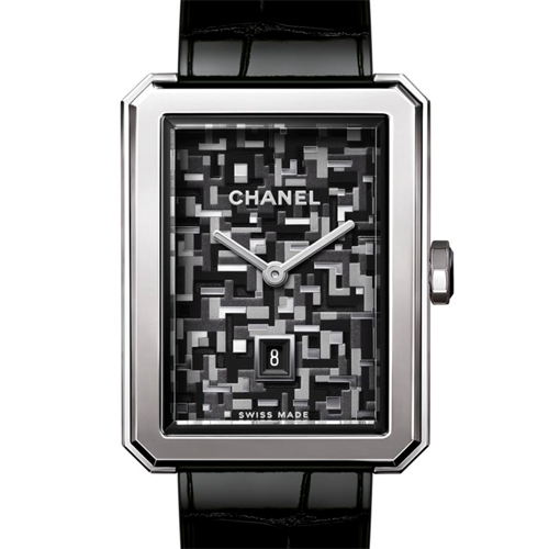 사전 소유의 샤넬 남자 친구 Neo Tweed H6680