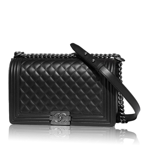 Pre-Owned Chanel BOY CHANEL Large Handbag A92193 Y09953 94305