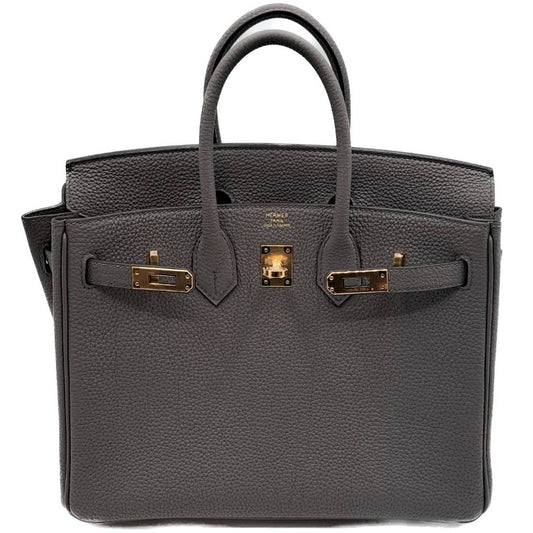 Pre-Owned Hermes Birkin 25 Ethan Togo Gold Hardware B Engraved