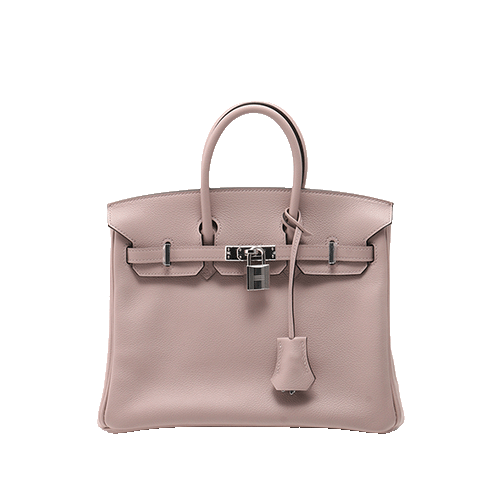 Pre-Owned Hermes Birkin 25 Glycine Ever Color (Ever Color) Silver Metal Fittings New