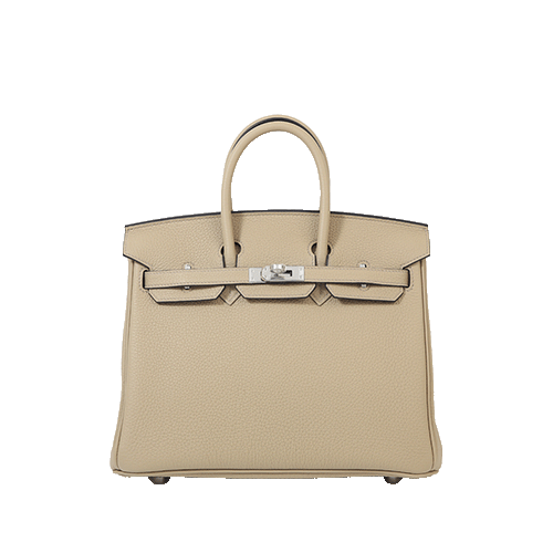 Pre-Owned Hermes Birkin 25 Trench, Bougainvillea Togo Silver Fittings New