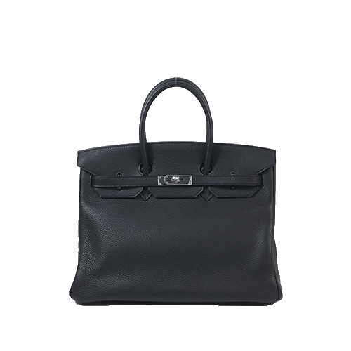 Pre-Owned Hermes Birkin 35 Pron Togo Silver Fittings Used Good Condition
