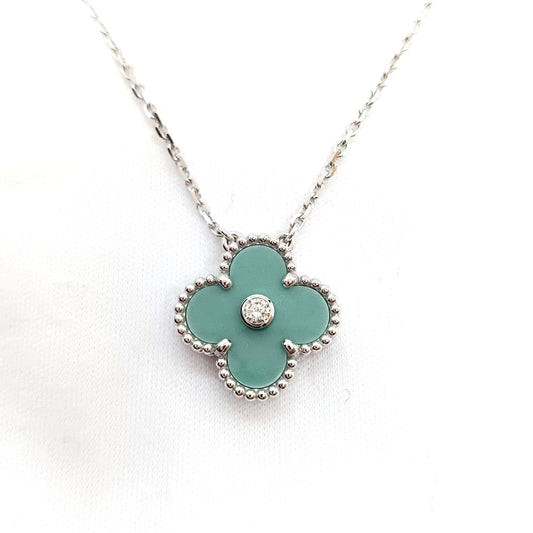 Pre-Owned Van Cleef & Arpels Vintage Alhambra Blue