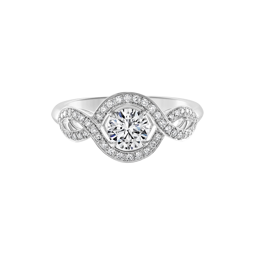 Pre-Owned Harry Winston Lily Cluster Engagement Ring