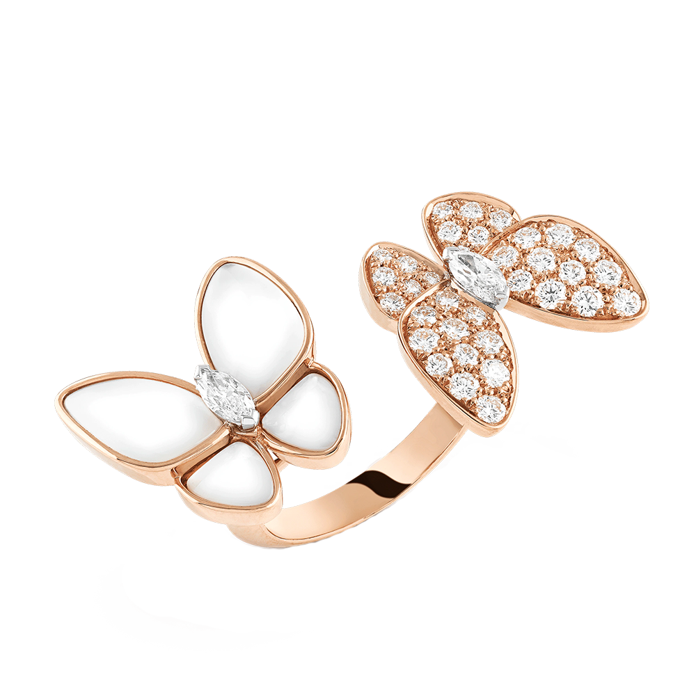 미리 소유 한 Van Cleef & Arpels de Papillon Entreet Les 도어 링