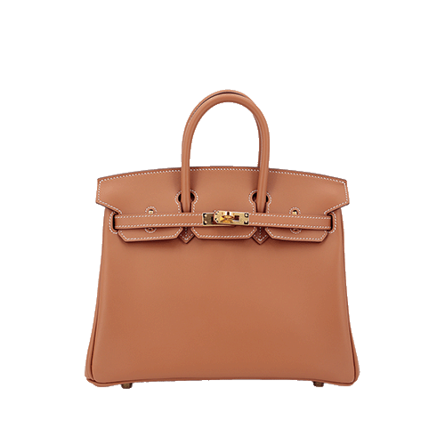 Pre-Owned Hermes Birkin 25 Gold Jonathan Gold Hardware New