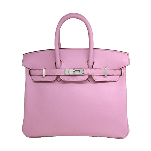 사전 소유 헤르메스 버킨 25 Mauve Silvestle Swift