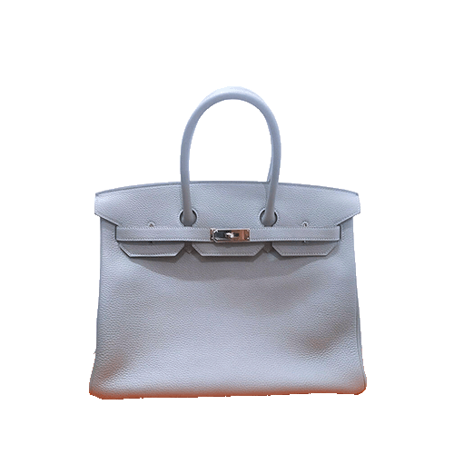 Pre-Owned Hermes Birkin 35 Grimoett/Blue Agatto Togo Used Good Condition