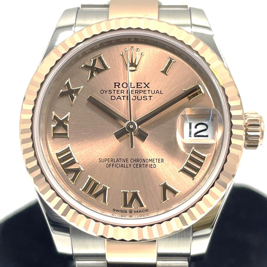 Pre-Owned Rolex Datejust 278271 Rose Roman Oyster Bracelet 31mm