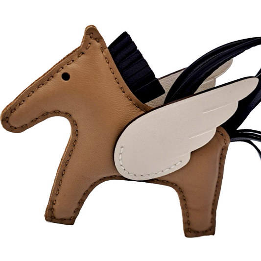 Pre-Owned Hermes Rodeo Pegasus Bag Charm PM U Engraved
