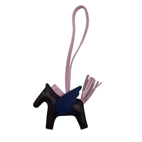 Pre-Owned Hermes Rodeo Pegasus Bag Charm PM Z Engraved