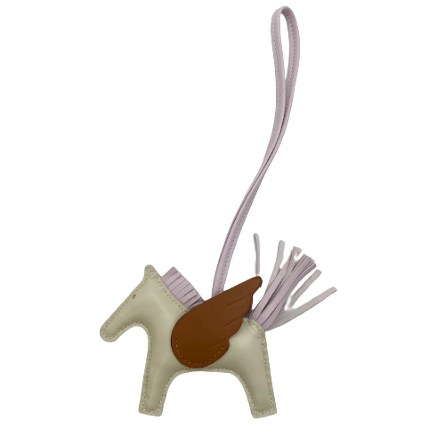 Pre-Owned Hermes Rodeo Pegasus Bag Charm PM U Engraved