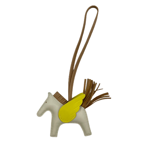 Pre-Owned ★Pre-value increase sale until 5pm on January 30th★Hermes Rodeo Pegasus Bag Charm PM U Engraved
