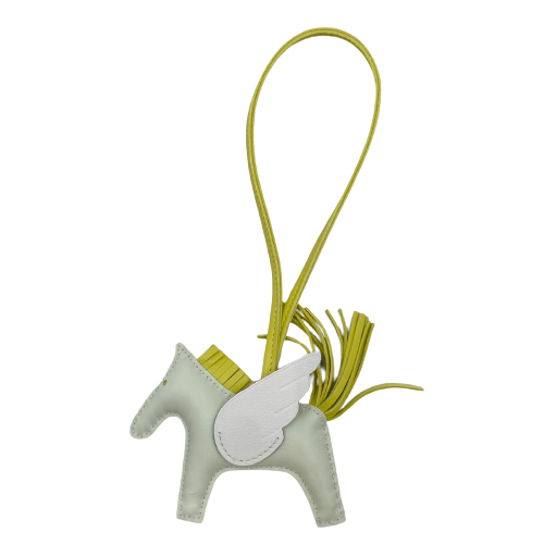 Pre-Owned Hermes Rodeo Pegasus Bag Charm PM B Engraved