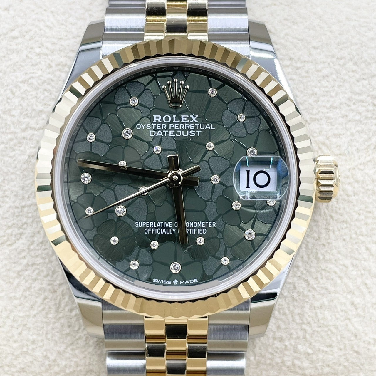プレオウンド ロレックス デイトジャスト 278273 ダイヤ入りフローラルモチーフ ジュビリーブレス 31mm