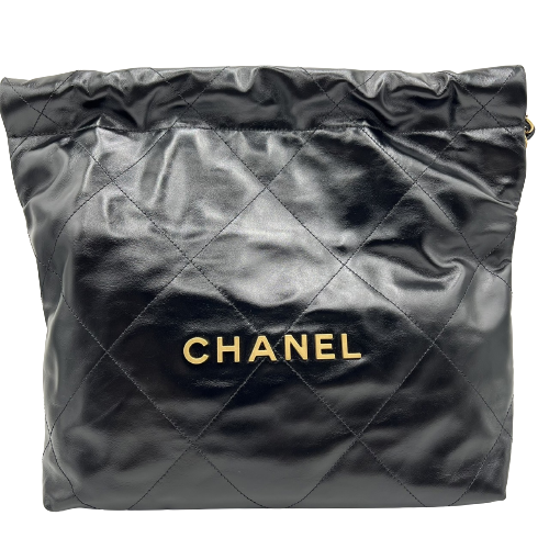 プレオウンド CHANEL シャネル22 チェーンショルダー シャイニーカフスキン AS3260