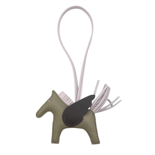 Pre-Owned Hermes Rodeo Pegasus Bag Charm PM B Engraved