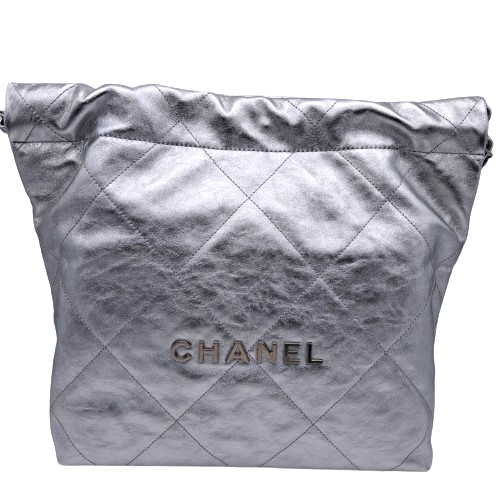 プレオウンド CHANEL シャネル22 チェーンショルダー シルバー AS3260