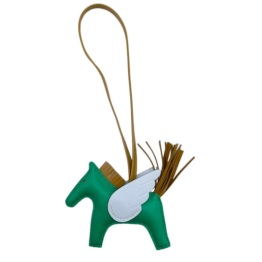 Pre-Owned Hermes Rodeo Pegasus Bag Charm PM U Engraved