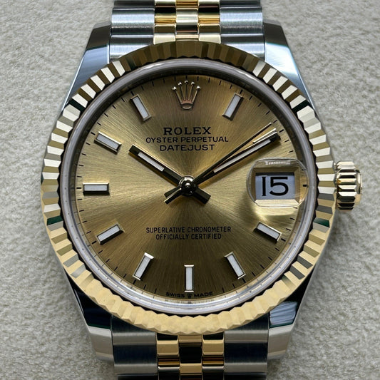 Pre-Owned Rolex Datejust 278273 Champagne Jubilee Bracelet 31mm