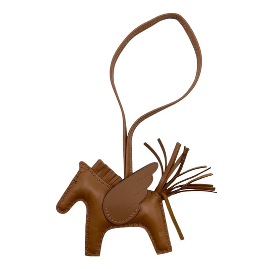 Pre-Owned Hermes Rodeo Pegasus Bag Charm PM U Engraved