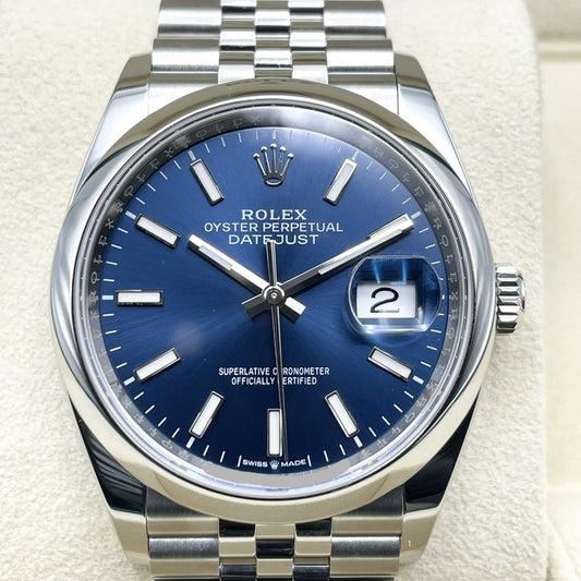 Pre-Owned Rolex Datejust 126200 Jubilee Bracelet Blue 36mm