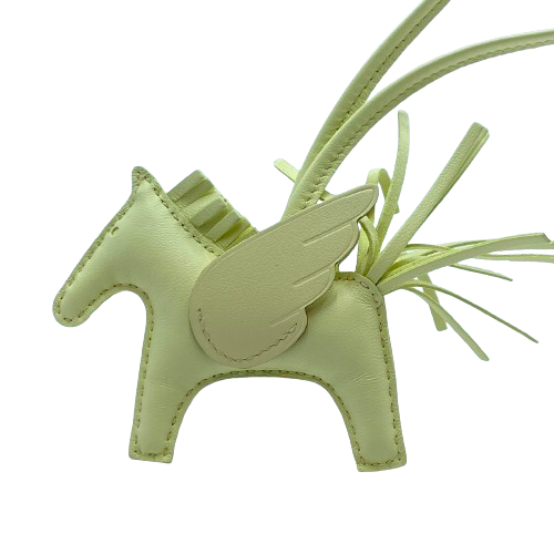 Pre-Owned Hermes Rodeo Pegasus Bag Charm PM B Engraved