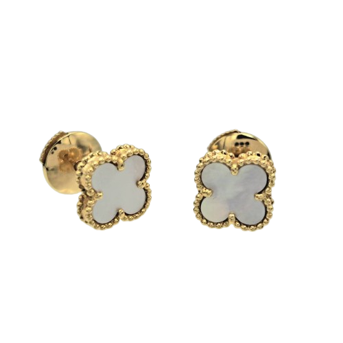 Pre-Owned Van Cleef & Arpels Sweet Alhambra Earrings VCARA44800 Mother of Pearl
