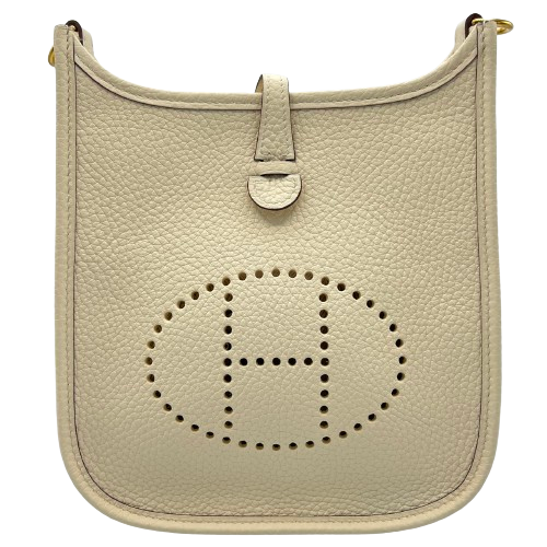 Pre-Owned Hermes Mini Evelyn TPM Torillon Nata Gold Fittings