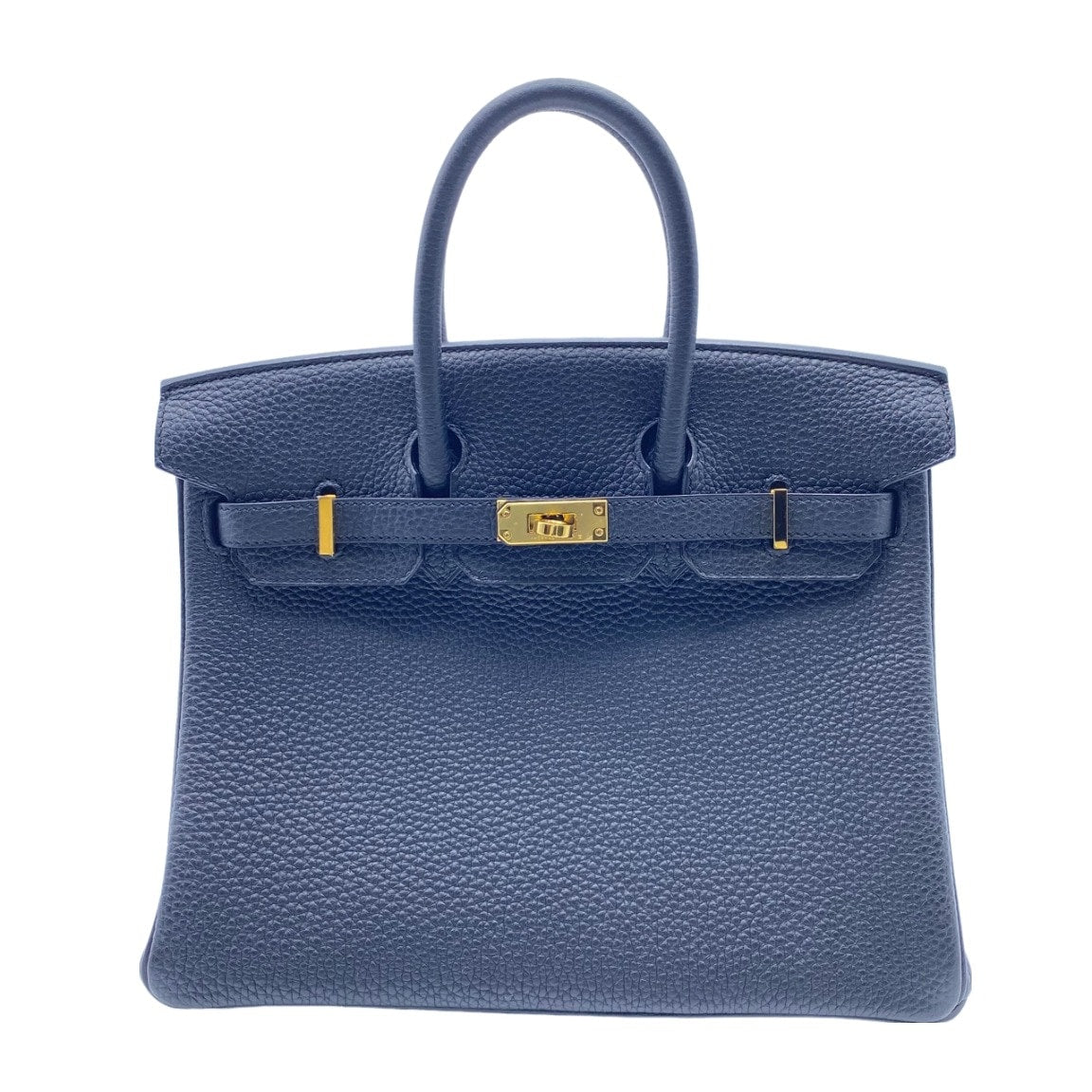Hermes Birkin 25 Noir Togo Gold Hardware U Engraved