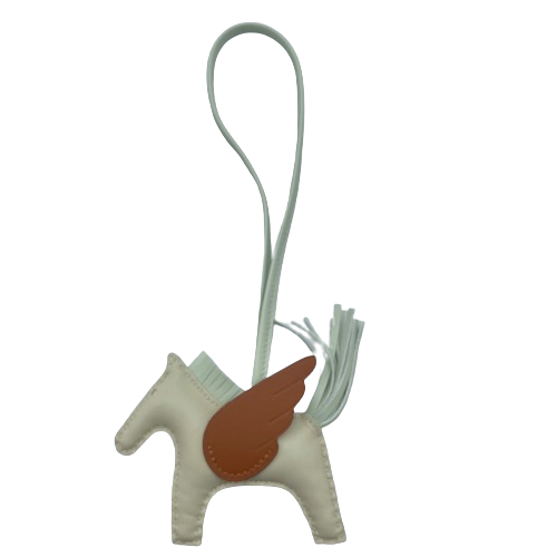 Pre-Owned Hermes Rodeo Pegasus Bag Charm PM B Engraved