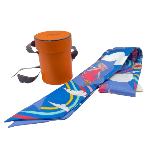 Hermes Twilly Carres Volants Silk Twill