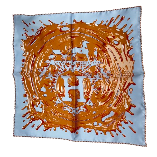 プレオウンド エルメス ガヴロッシュ Peinture Fraiche カレ45 シルク