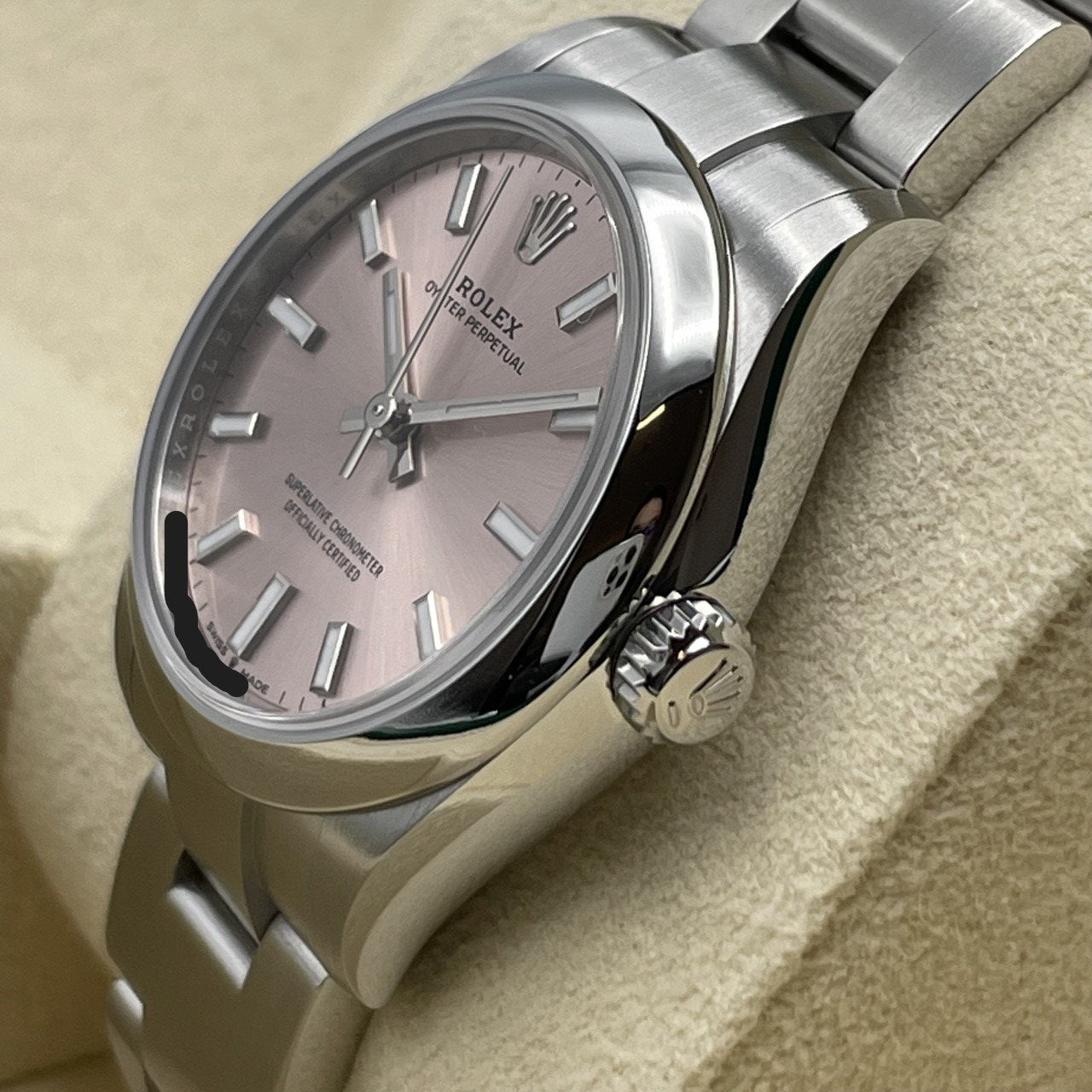 プレオウンド ロレックス オイスターパーペチュアル 277200 ピンク ステンレススチール 31mm