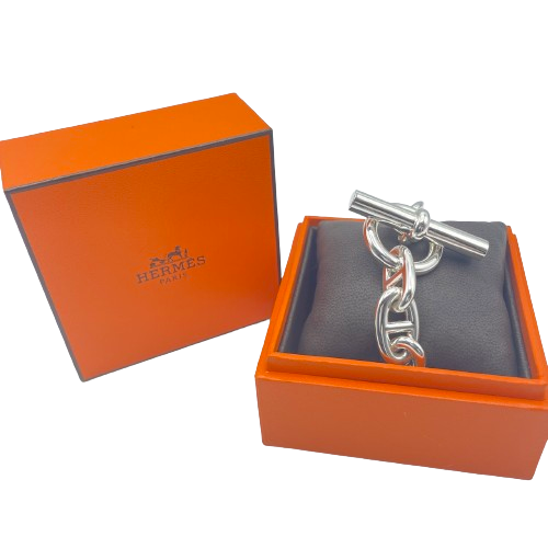 Hermes Chaine Dunkle 팔찌 TGM Silver