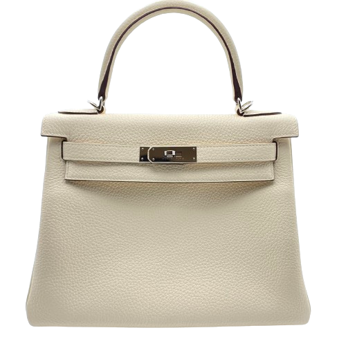 Pre-Owned Hermes Kelly 28 Nata Torillon Clemence Silver Fittings U Engraved