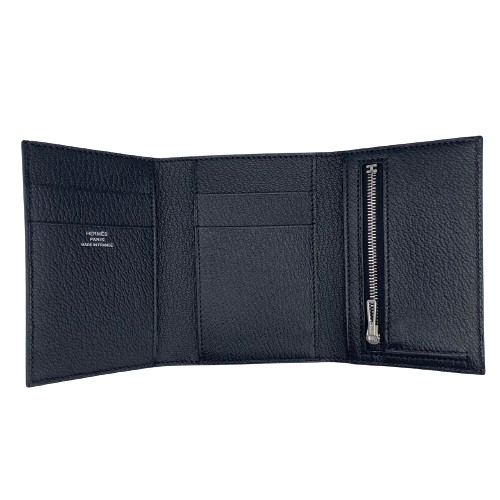 プレオウンド エルメス ベアン コンビネ W11 ノワール シェーブル シルバー金具 B刻印