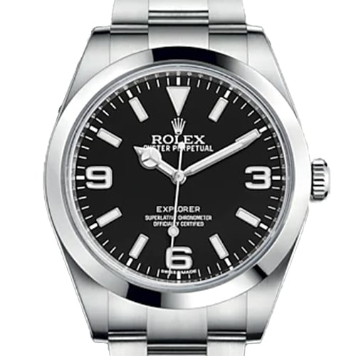 사전 소유 롤렉스 탐색기 I 214270 Black 369